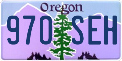 OR license plate 970SEH