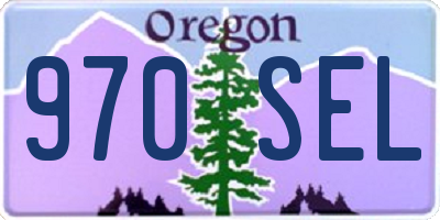 OR license plate 970SEL