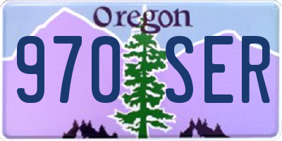 OR license plate 970SER