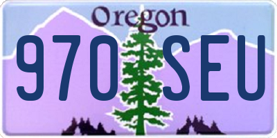 OR license plate 970SEU