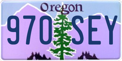 OR license plate 970SEY