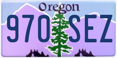 OR license plate 970SEZ