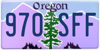 OR license plate 970SFF