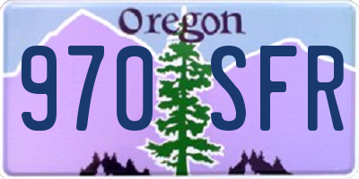 OR license plate 970SFR