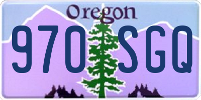 OR license plate 970SGQ