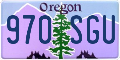 OR license plate 970SGU