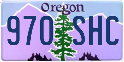 OR license plate 970SHC