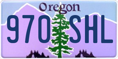 OR license plate 970SHL