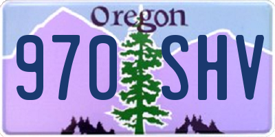 OR license plate 970SHV
