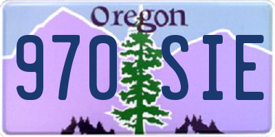 OR license plate 970SIE