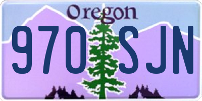 OR license plate 970SJN