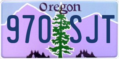 OR license plate 970SJT