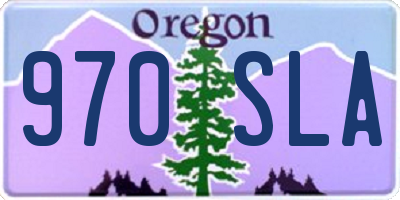 OR license plate 970SLA