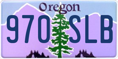 OR license plate 970SLB