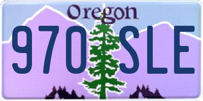 OR license plate 970SLE