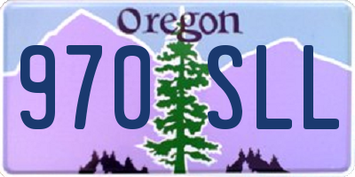OR license plate 970SLL