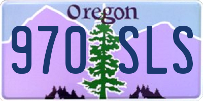 OR license plate 970SLS