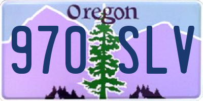 OR license plate 970SLV