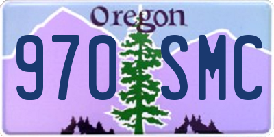 OR license plate 970SMC