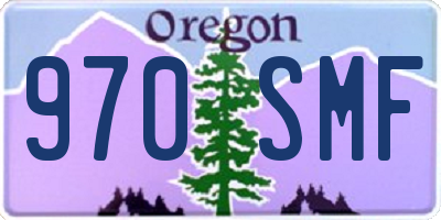 OR license plate 970SMF