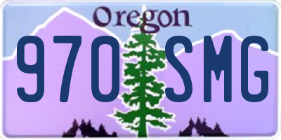 OR license plate 970SMG