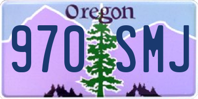 OR license plate 970SMJ