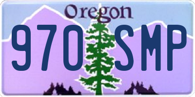 OR license plate 970SMP