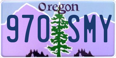 OR license plate 970SMY