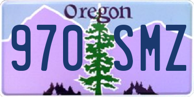OR license plate 970SMZ
