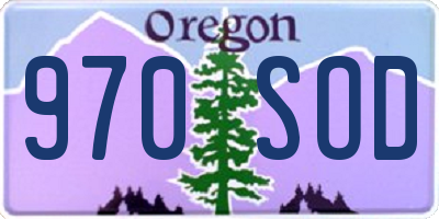 OR license plate 970SOD