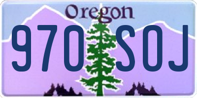 OR license plate 970SOJ