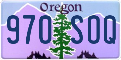 OR license plate 970SOQ