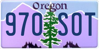 OR license plate 970SOT