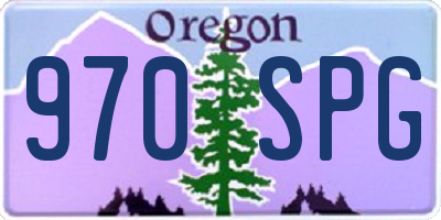 OR license plate 970SPG
