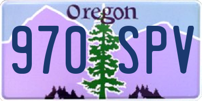 OR license plate 970SPV