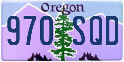 OR license plate 970SQD