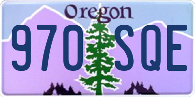 OR license plate 970SQE