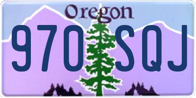 OR license plate 970SQJ
