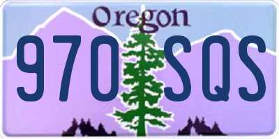 OR license plate 970SQS