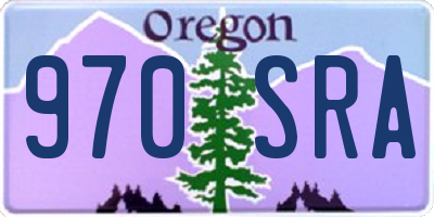 OR license plate 970SRA