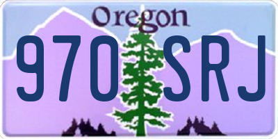 OR license plate 970SRJ