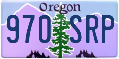 OR license plate 970SRP