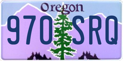 OR license plate 970SRQ