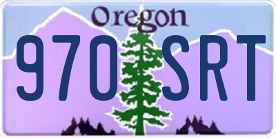 OR license plate 970SRT
