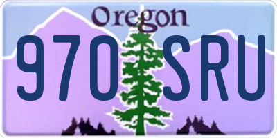 OR license plate 970SRU