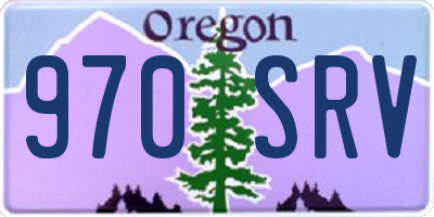 OR license plate 970SRV