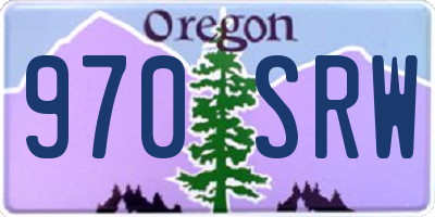 OR license plate 970SRW