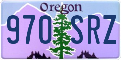 OR license plate 970SRZ