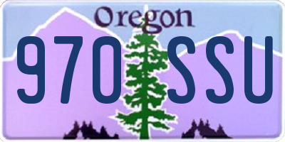 OR license plate 970SSU