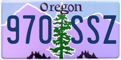 OR license plate 970SSZ